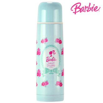 芭比Barbie 甜美芭比保溫瓶 500ml-淺藍(BLA1883442B)