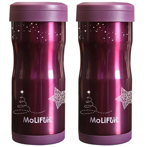 【愛戀對杯買一送一】MoliFun魔力坊 不鏽鋼雙層高真空附專利濾網保溫杯瓶350ml(SF0099)