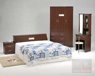 【尚品傢俱】GF-D 楓情系列白橡/胡桃5尺房間床組臥房家具