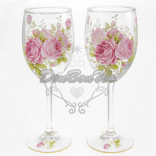 日本製玻璃高腳杯透明玫瑰泡茶茶壺英式072839海渡