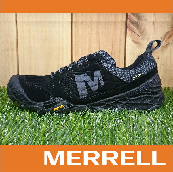 MERRELL TERRA TURF GORE-TEX防水 疾速健行 越野跑鞋 男款低筒登山健行鞋 黃金大底 黑色