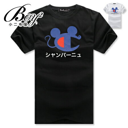 ☆BOY-2☆【PPK82139】潮流老鼠日文短袖T恤