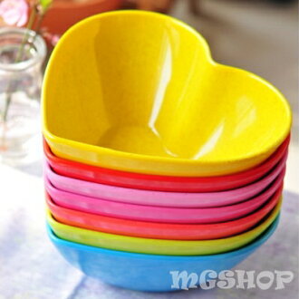 彩虹愛心沙拉碗/冰淇淋碗/塑膠碗(7色/單售)