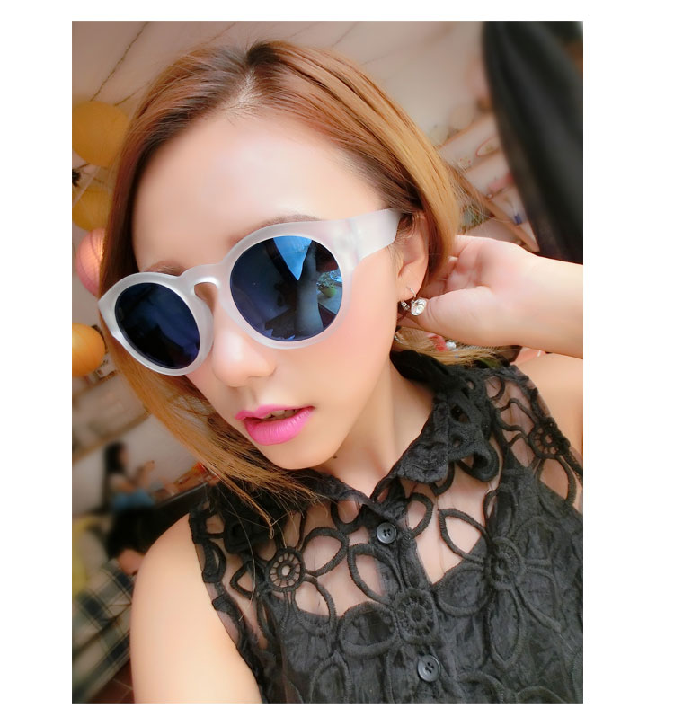 日韓新款 磨砂夏日糖果粗邊 太陽眼鏡墨鏡 M91/單售