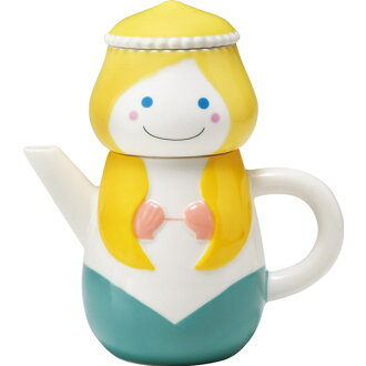 日本原裝 SUNART TEA FOR ONE 美人魚 杯茶壺組SAN2018