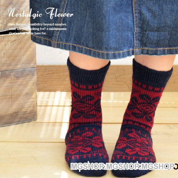 日韓系復古襪民族風森林系全棉襪子女襪短襪-4色/單售