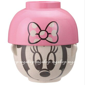 日本原裝 SUN ART 米妮吃飯碗/湯碗san1927-粉色款