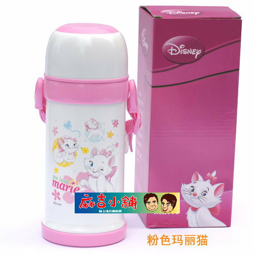 Disney 迪士尼 不鏽鋼保溫杯/水壺600ML(白色瑪莉貓款)單售