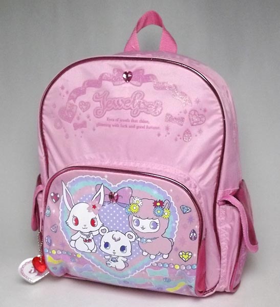 日本原裝 Jewel pet 寶石寵物 學生書包後背包 書包-粉色款/單售