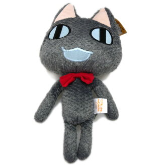 ~*唯愛日本*~特0032700042日本 新力貓 TORO貓 絲光毛沙包絨毛娃黑 日本限定景品