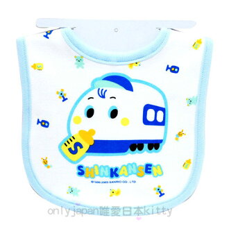 <KT生活館>A0061000078三麗鷗 新幹線 後黏式圍兜-奶瓶 嬰兒圍兜 台灣製 S871