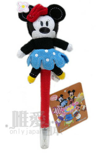 ~*唯愛日本*~C 1030400032 迪士尼Pook a Looz 系列 米老鼠 米妮 玩偶原子筆-PLK2 日本帶回
