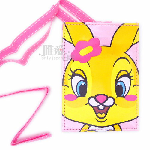~*唯愛日本*~B11052700204 迪士尼玩具總動員 卡票皮套附頸繩-邦妮兔 悠遊卡套 證件套 正版