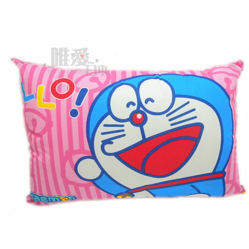 台灣製 C 11081300002 舒眠抗菌中枕-開懷笑粉 Doraemon 哆啦A夢 小叮噹 午睡枕 兒童枕 童枕