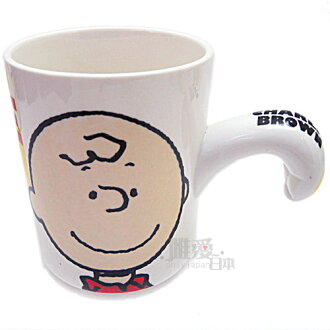 唯愛日本 C 11081700011 造型手握馬克杯-查理 史奴比 史努比 SNOOPY 咖啡杯茶杯水杯 正版精品