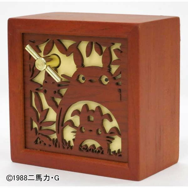 【真愛日本】14100600005 音樂鈴-木製窗花龍貓 龍貓 TOTORO 豆豆龍 音樂盒 玩具 擺飾 裝飾