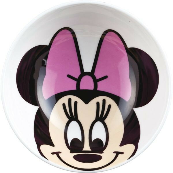 【唯愛日本】15010800016 角色陶瓷碗-米妮 迪士尼 米老鼠米奇 米妮餐具 正品