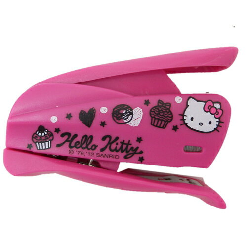 ＜KT 唯愛日本＞12062100025 訂書機-塗鴉甜點 三麗鷗 Hello Kitty 凱蒂貓 文具用品 訂書器 正品