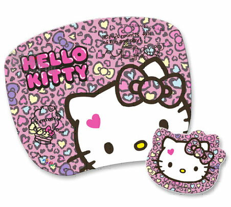【唯愛日本】13121700035 高彈性子母型滑鼠墊-KT摩登粉 三麗鷗 Kitty 凱蒂貓 電腦週邊用品  