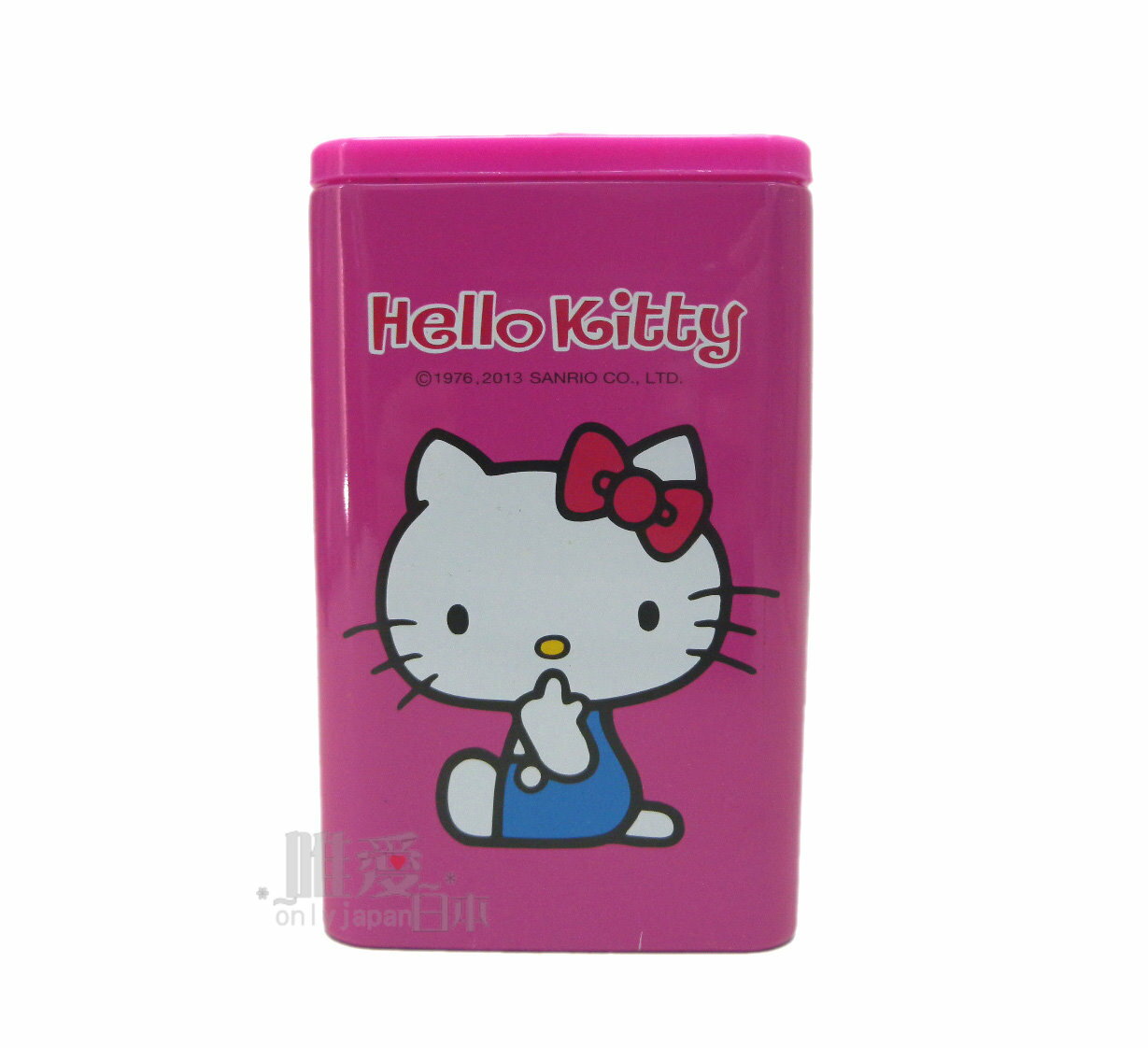 【唯愛日本】12060700002 方型分格筆筒-多結紅 三麗鷗 Hello Kitty 凱蒂貓 文具用品 筆筒