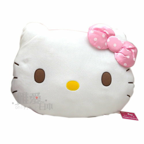 【唯愛日本】14041500003 頭型抱枕50cm-甜點粉 三麗鷗 Hello Kitty 凱蒂貓 靠枕 日本景品