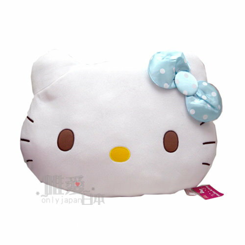 【唯愛日本】14041500004 頭型抱枕50cm-甜點藍 三麗鷗 Hello Kitty 凱蒂貓 靠枕 日本景品