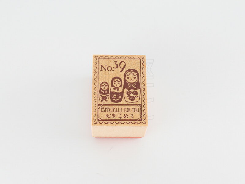 ＊小徑文化＊日本進口手作雑貨 TOKYO ANTIQUE stamp - マトリョーシカの切手 ( B3525K1-M )
