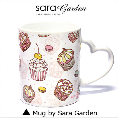 客製 愛心 彩繪 馬克杯 Mug 馬卡龍 杯子 蛋糕 甜點 咖啡杯 陶瓷杯 杯子 Sara Garden手作【M0320030】