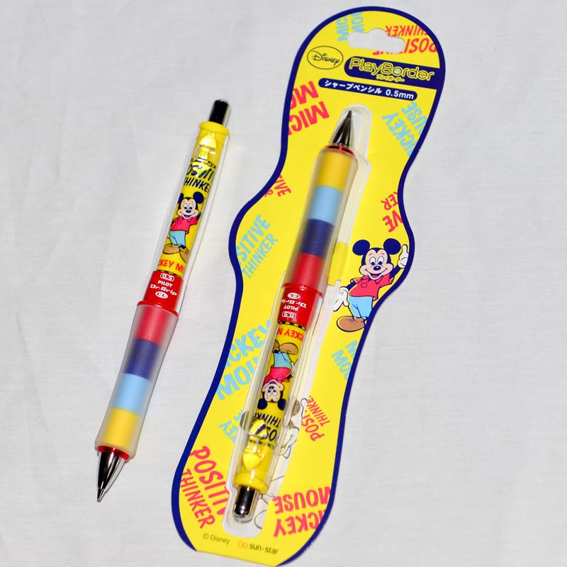 Mickey 米奇 迪士尼 搖搖自動鉛筆 0.5mm 日本製 可變換色彩造型