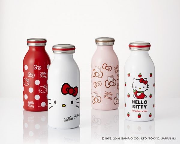 日本直送 Hello Kitty 凱蒂貓 直飲式不鏽鋼 保溫保冷水壺 350ml