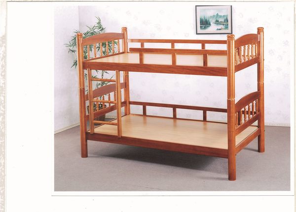 【石川家居】OU-658-3 柚木3.5尺直板圓柱雙層床 (不含其他商品) 需搭配車趟