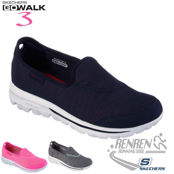 SKECHERS 女健走鞋GO WALK 3 (藍) 懶人鞋 運動鞋