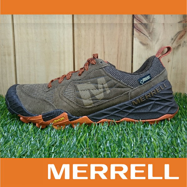 MERRELL TERRA TURF GORE-TEX防水 疾速健行 越野跑鞋 男款低筒登山健行鞋 黃金大底 咖啡色