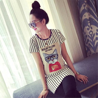 *ORead*中長款連身裙短袖T恤((2色XL~4XL)