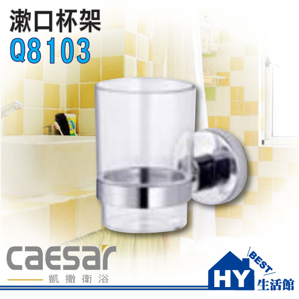 Caesar 凱撒衛浴 Q8103 不銹鋼漱口杯架《HY生活館》水電材料專賣店