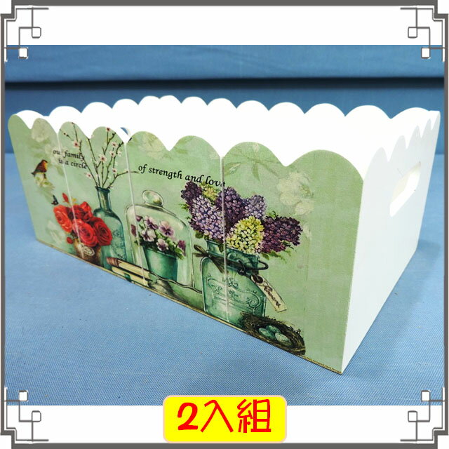 ↙8折↘ 洗白浪型置物盒組《4》鄉村風木製收納盒 遙控器盒 桌上型小物收納 花器◤彩虹森林◥