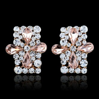 925純銀耳環水晶耳飾-奢華閃耀鑲鑽精緻情人節生日禮物女飾品4色73jm194【獨家進口】【米蘭精品】 2