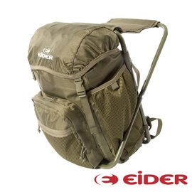 【法國EiDER】多功能休閒可坐式背包20L 綠色 戶外 旅遊 釣魚 後背包 EIT5607