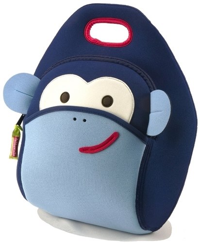 【WuWaa】美國環保品牌 dabbawalla bags 瓦拉包-藍色猴子午餐袋／手提包 (預購)