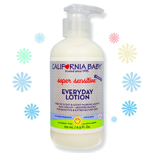 美國有機天然 California baby 極度敏感日常乳液 seper sensitive everyday lotion 192ml《ibeauty愛美麗》