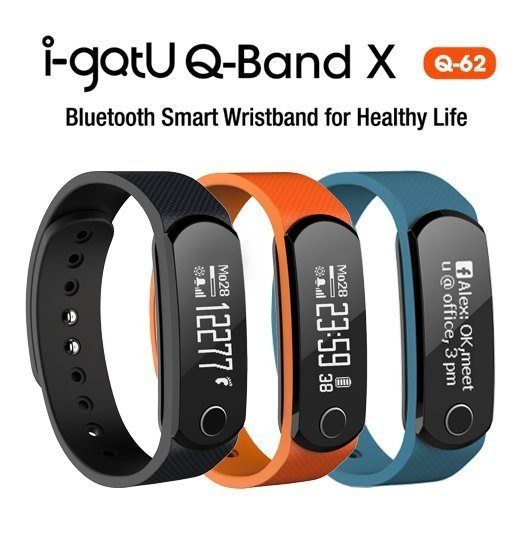 【集雅社】大降價i-gotU Q-Band Q62 藍牙智慧手環 藍牙健身手環 紫外線防曬警示 防水等級IPX7 路跑必備良品