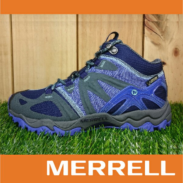 MERRELL GRASSBOW MID GORE-TEX防水 女款高筒登山健行鞋 抓地大底 紫色