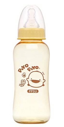 Piyopiyo黃色小鴨 媽咪乳感PPSU標準口徑葫蘆奶瓶320ml