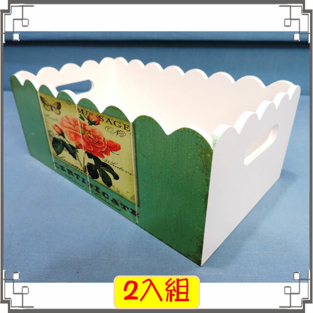 ↙8折↘ 洗白浪型置物盒組《3》粉嫩牡丹木製收納盒 遙控器盒 桌上型小物收納 花器◤彩虹森林◥