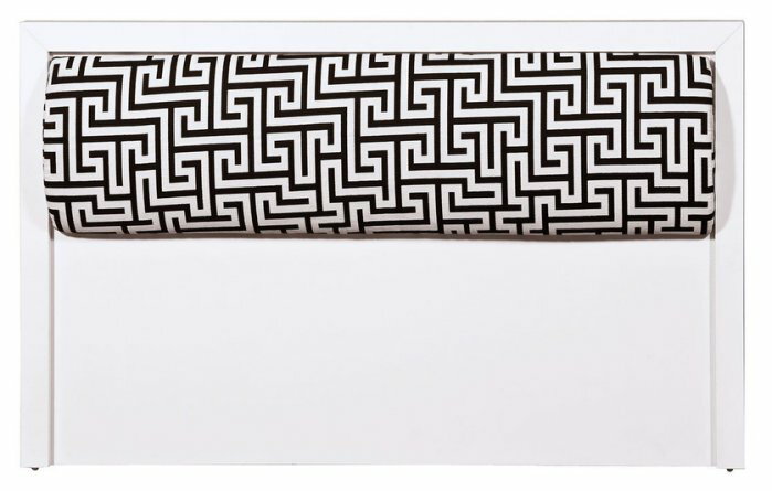 【尚品家具】HY-A197-08 凱特白色5尺床頭片(迷宮布)