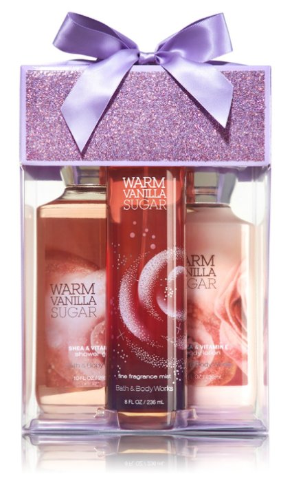 【彤彤小舖】 Bath & Body Works 耀眼三重奏香氛禮盒組 三件式 暖暖香草糖 BBW原廠