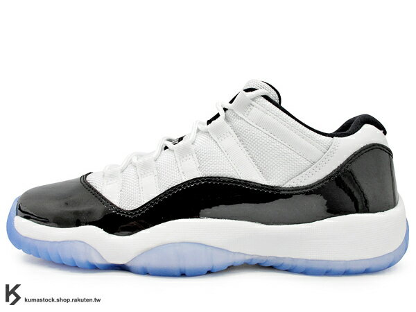 [23.5cm] 2014 少量入荷 經典原版 OG 配色復刻 NIKE AIR JORDAN 11 RETRO LOW CONCORD BG GS 大童鞋 女鞋 低筒 白黑 亮皮 冰底 黑白 康可 AJ XI (528896-153) !