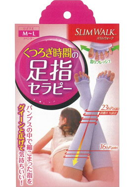 日本人氣 SLIMWALK 新上市【 二段壓力放鬆休閒腳趾紓壓美腿襪 】M~L-size / 另有QTTO