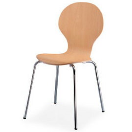 潔保 ML-101 米勒椅系列 洽談椅-楓木 / 個