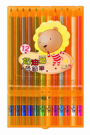 奶油獅 BLCP-12/2 色鉛筆-12色入 / 盒